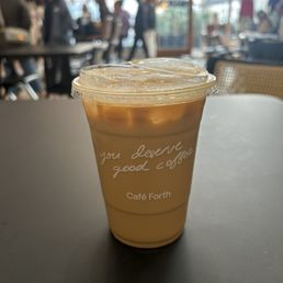 Biscoff latte with light ice