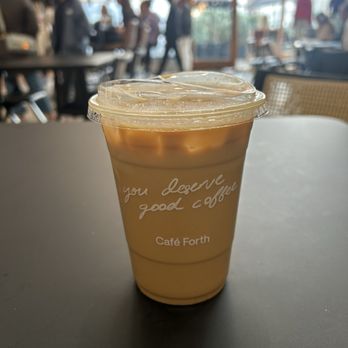 Café Forth - Biscoff latte with light ice - Coffee & Tea Near Me - Houston, Texas