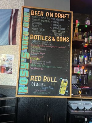 Menu photo 1 Rosy's Taco Bar Philadelphia, PA Menu photo 1 Rosy's Taco Bar Philadelphia, PA
