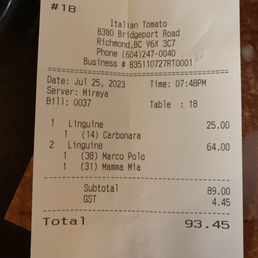 Our bill Our bill