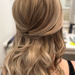 Feathered Hair Salon - Bridal style