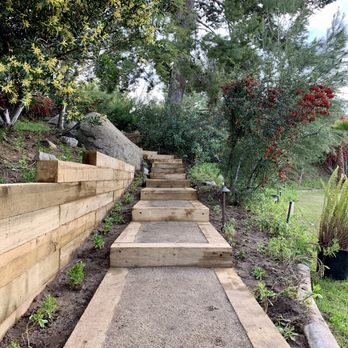 Stonebrook Landscapes - New stairs and retaining wall holding back inevitable mudslide - Landscape Architects or Designers Near Me - Escondido, California Stonebrook Landscapes - New stairs and retaining wall holding back inevitable mudslide - Landscape Architects or Designers Near Me - Escondido, California