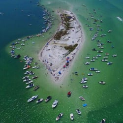 North Anclote Sandbar - North Anclote Sandbar aerial shot with a Buddy's drone