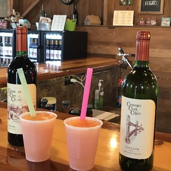 Carpenter Creek Cellars - Peach slushy, Merlot and Zinfandel - Wineries Near Me - Remington, Indiana