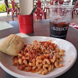 Pasta with red sauce Pasta with red sauce