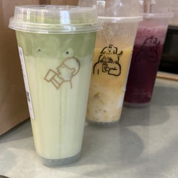 Heytea - Matcha cloud jasmine latter Mango grapefruit boom Crisp grape boom - Tea Rooms Near Me - Houston, Texas