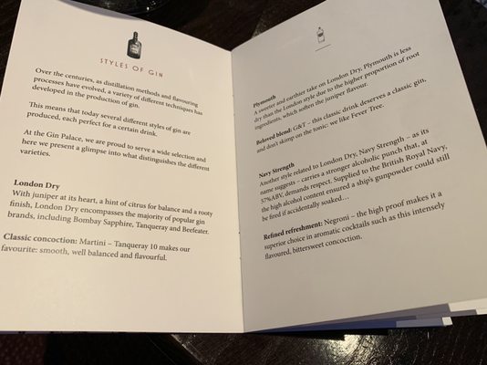Menu photo 1 The Gin Palace London, XGL