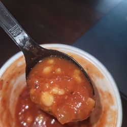 Daliono's - The best tasting thing that I got in my $30 order. A weird tomato corn soup. Very good!