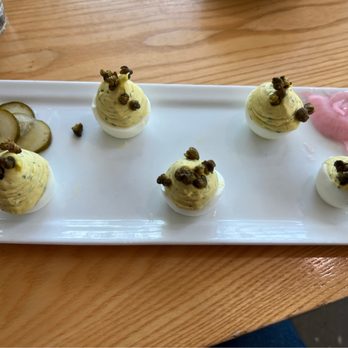 Ash & Elm Cider - Herbed Deviled Eggs - Cideries Near Me - Indianapolis, Indiana