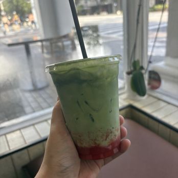 STAND - Strawberry Matcha - Cafes Near Me - Miami, Florida STAND - Strawberry Matcha - Cafes Near Me - Miami, Florida