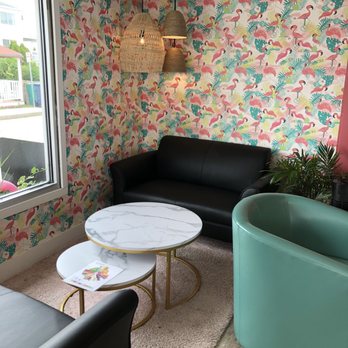 Flamingos Coffee Bar - Cute couch area! That wallpaper though - Coffee & Tea Near Me - Hampton, New Hampshire Flamingos Coffee Bar - Cute couch area! That wallpaper though - Coffee & Tea Near Me - Hampton, New Hampshire