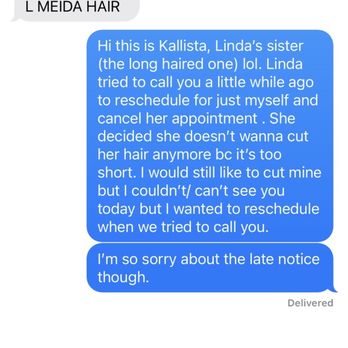 L'Meida Hair & Makeup Studio - This photo is the text messages between Michael the hair dresser from L MEIDA STUDIO and myself. - Cosmetics & Beauty Supply Near Me - Alhambra, California L'Meida Hair & Makeup Studio - This photo is the text messages between Michael the hair dresser from L MEIDA STUDIO and myself. - Cosmetics & Beauty Supply Near Me - Alhambra, California