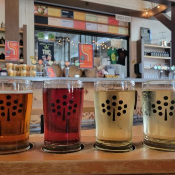 Number Twelve Cider - four glasses of cider - Breweries Near Me - Minneapolis, Minnesota