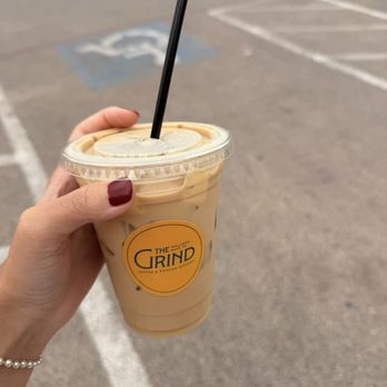 The Grind Cafe - Iced vanilla latte - Coffee & Tea Near Me - Midland, Texas The Grind Cafe - Iced vanilla latte - Coffee & Tea Near Me - Midland, Texas