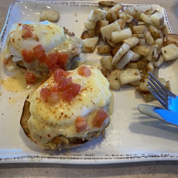 Our Breakfast Place - Crab Cake Benedict - Breakfast & Brunch Near Me - Waco, Texas