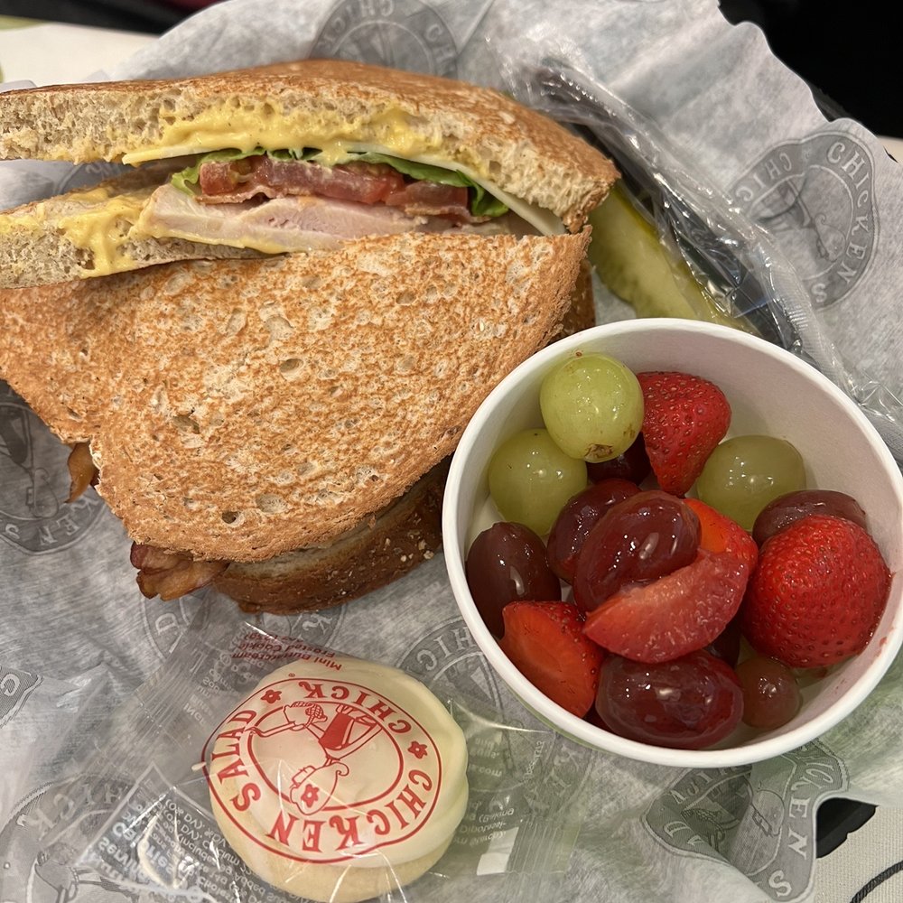 Turkey Sandwich on the berry bread.