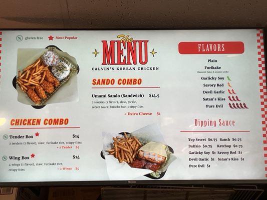 Menu photo 5 Calvin's Korean Hot Chicken La Jolla, CA