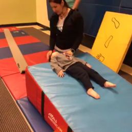 Jets gymnastics express comes once a week you can pay extra and sign up for tumbling class - its optional and only like $50 a month.