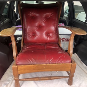 The ChairMan - A sad chair before meeting Lamar - Furniture Repair Near Me - Dublin, California