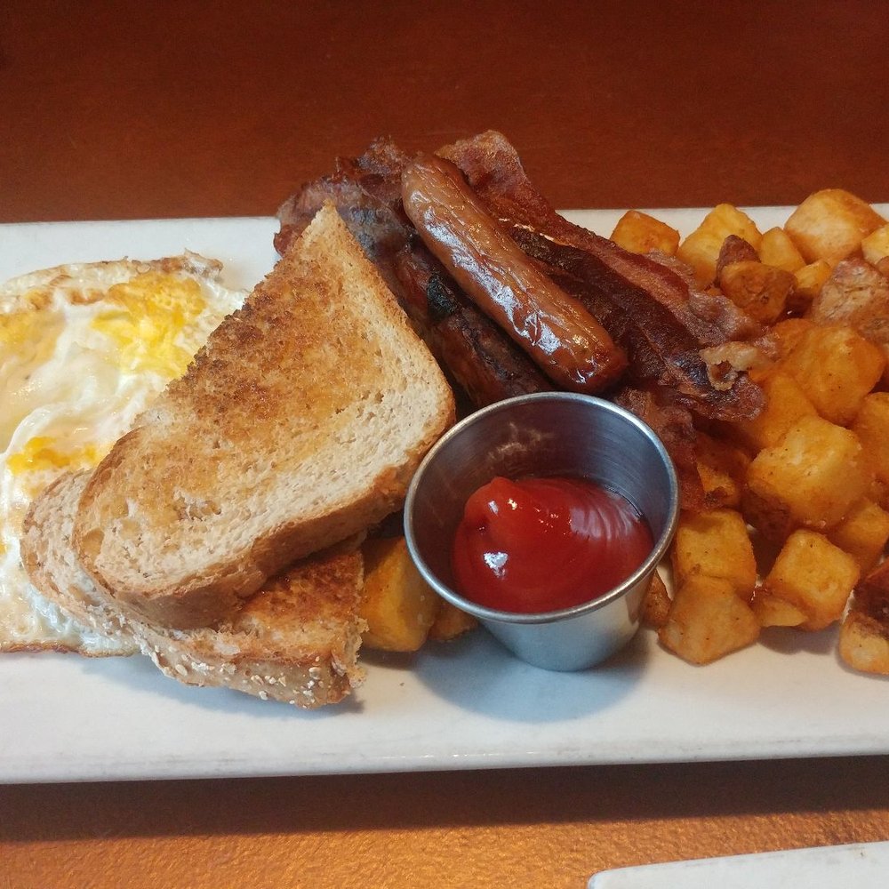 Whiskey Jax - WJ Breakfast with eggs over hard and sausage - Bars Near Me - Jacksonville, Florida Whiskey Jax - WJ Breakfast with eggs over hard and sausage - Bars Near Me - Jacksonville, Florida