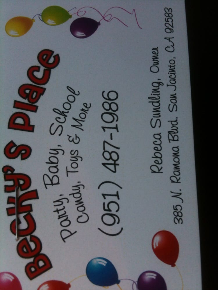 BECKY’S PLACE 385 N Ramona Blvd, San Jacinto, California Party