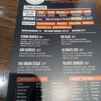 The Stand - American Classics Redefined - Menu - New American Near Me - Irvine, California The Stand - American Classics Redefined - Menu - New American Near Me - Irvine, California