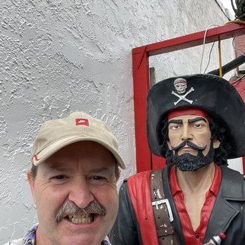 The Jolly Roger Restaurant and Bar - Bruce and The Pirate - Steakhouses Near Me - Kill Devil Hills, North Carolina