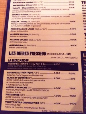 Menu photo 5 Hecho en México Lyon, 69