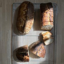 Orcas Bakery - Test loaves of bread