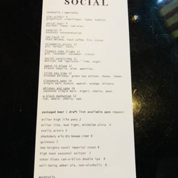 Curated and crafted drinks
