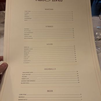 VanHorn's - Menu - Steakhouses Near Me - Austin, Texas