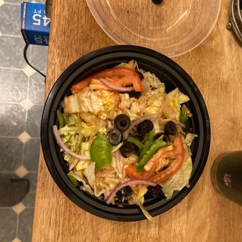 State Line Pizza - This is the salad that was just delivered to me. Disgusting. - Pizza Near Me - Hammond, Indiana
