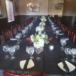 Valenti's Ristorante - Main dining room set for small wedding