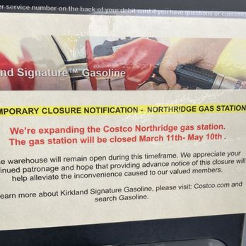 Costco Gasoline - Notice if closure to expand and be even better - Gas Stations Near Me - Northridge, California Costco Gasoline - Notice if closure to expand and be even better - Gas Stations Near Me - Northridge, California