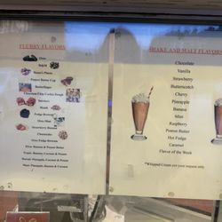 Cruise In - Flurry and shake menu