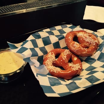 Redd's Biergarten - Happy Hour Bavarian Pretzel deal for $5, 3pm-8pm - German Near Me - Newark, New Jersey