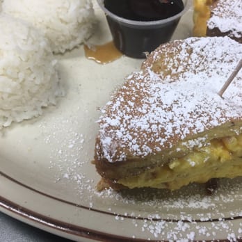 Egg Works - Stuffed French Toast sandwich with rice instead of potatoes - American Near Me - Henderson, Nevada Egg Works - Stuffed French Toast sandwich with rice instead of potatoes - American Near Me - Henderson, Nevada