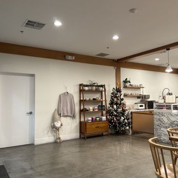 Little Ox Coffee - Inside getting ready for Christmas - Coffee & Tea Near Me - Fullerton, California