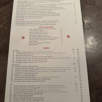 The Duchess - Drinks Menu - Wine Bars Near Me - Baltimore, Maryland