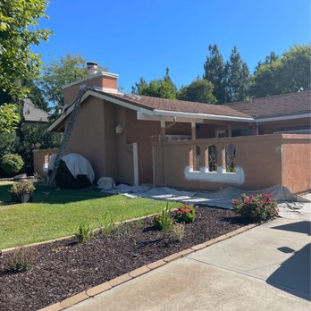 The Painting Specialist - The house being repaired by Trusted Son's in Manteca. - Painters Near Me