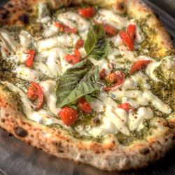 Damiano's Wood Fired Pizza - Gourmet Pizza with Pesto Genovese Base!