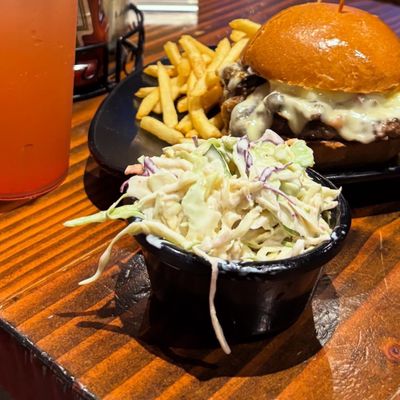 Black Iron Burger Theater District | Hamburger restaurant Bar by null
