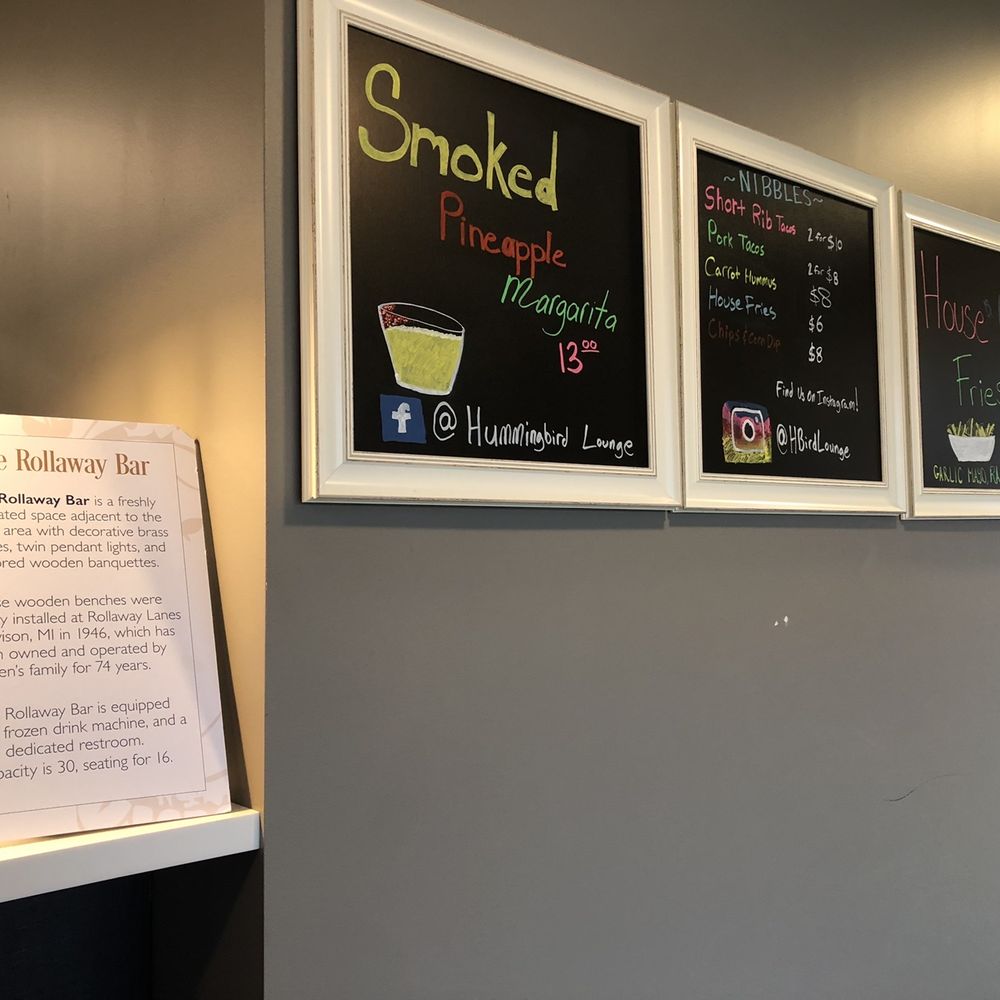 Hummingbird Lounge - On the Fly menu - Cocktail Bars Near Me - New Buffalo, Michigan