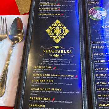 Siamese Bay Restaurant - Menu - Thai Near Me - Monterey, California