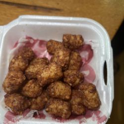 Hwy 55 Burgers Shakes & Fries - Burnt but Soggy Tots