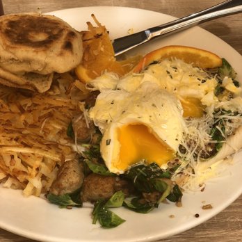 Shorehouse Kitchen - Roasted turkey and Brussels sprouts Benedict - Breakfast & Brunch Near Me - Carlsbad, California