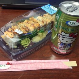 Crunchy roll and green tea
