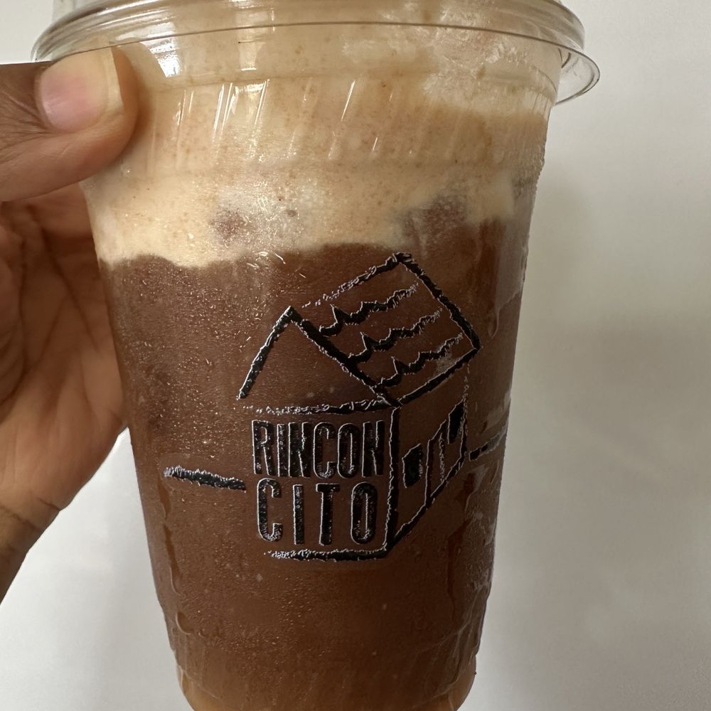 Rinconcito Cafe - Iced Americano with guava cold foam - Coffee & Tea Near Me - Maywood, California
