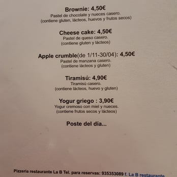 Pizzeria la B - Italian Near Me - Barcelona, B