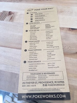 Menu photo 6 Pokeworks Providence, RI